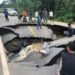 Jalan Penghubung Kutim-Berau Amblas, Macet sampai 3 Kilometer