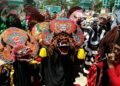 Meski Dirantau, Warga Kediri di Bontang Tetap Lestarikan Seni Barongan