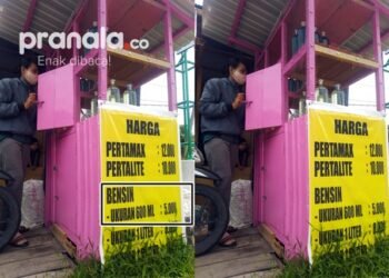 Niatnya Menolong Orang, Jual Bensin Eceran Sebotol Air Mineral 600 ML