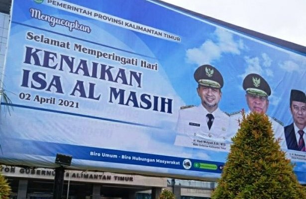 Banner Ucapan Pemprov Kaltim ‘Diprotes’ Warga Net