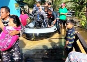 Dilanda Hujan Deras Seharian, Sangata Terendam hingga Waspada Buaya