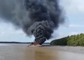 Perahu Motor Cepat Jurusan Tarakan Terbakar, 21 Penumpang Selamat