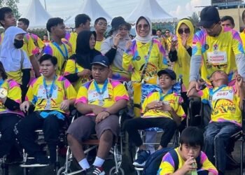 Kaum Disabilitas Ikut Ramaikan Mahakam Run 2022
