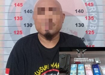 Jadi Target Operasi Polisi, Pria Kepala Plontos Ini Ditangkap Polisi di Guntung