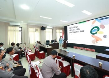 Polres Gandeng PWI Bontang, Bagi Ilmu Produksi Konten dan Copywriting