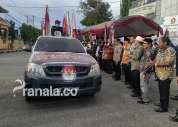 Rombongan Kirab Pemilu 2024 Dilepas KPU Bontang