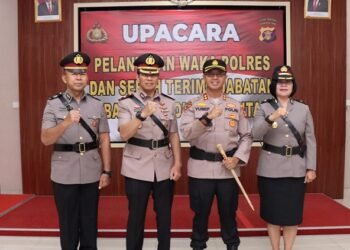 Dua Pejabat Utama Polres Bontang Berganti, Kapolres “Wanti-Wanti” di Tahun Politik