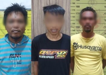 Tiga Pria Curi Onderdil Crane di Pelabuhan Tanjung Laut, Korban Rugi Ratusan Juta