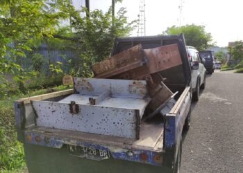 Besi Tua Senilai Rp 50 Juta Milik Perusahaan Dicuri, Lima Warga Lok Tuan Diringkus Polres Bontang