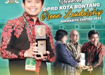 DPRD Bontang Raih Penghargaan Green Leadership Nirwasita Tantra 2023