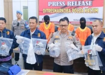 Polda Kaltim Musnahkan 10 Kilogram Sabu, Pelakunya Diciduk di Kutai Kartanegara
