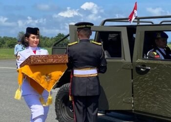 Dikawal Mobil Taktis Maung, Duplikat Bendera Pusaka dan Teks Proklamasi Tiba di Balikpapan