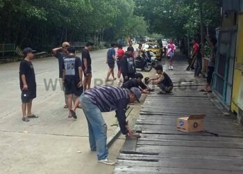 Perbaikan Jembatan di Bontang Kuala, Ketua DPRD Apresiasi Inisiatif Pemuda