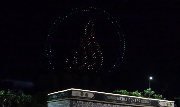 Pecahkan Rekor MURI, Langit Samarinda Dihiasi Atraksi Drone Spektakuler di Penutupan MTQ Nasional 2024