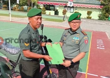 Dukung Mobilitas Babinsa, Kodim 0908 Bontang Bagikan 28 Motor Listrik Taktis