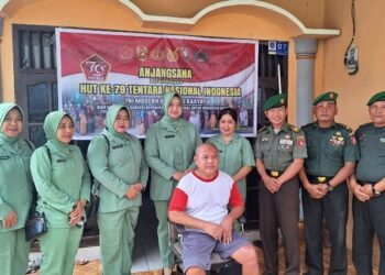 Kodim 0908/Bontang Rayakan HUT TNI ke-79 dengan Kunjungan ke Purnawirawan dan Warakawuri