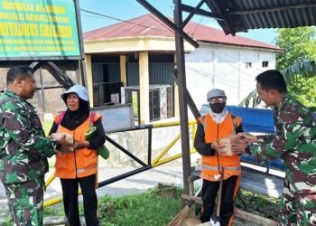 Jumat Berkah Kodim 0908/Bontang, Nasi Kotak Gratis untuk Masyarakat