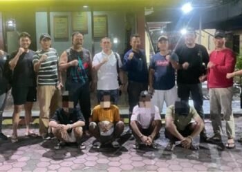 Polisi Tangkap Kawanan Pencuri 20 Tiang Telkom di Kota Bangun, Kukar