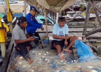 Sat Polairud Polres Bontang Imbau Nelayan Prioritaskan Keselamatan selama Melaut