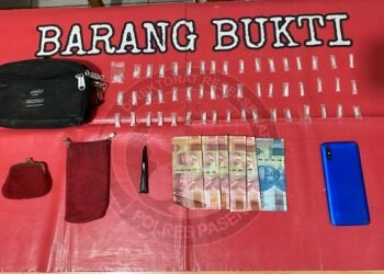 Polres Paser Tangkap Pengedar Sabu, 51 Paket Barang Bukti Disita