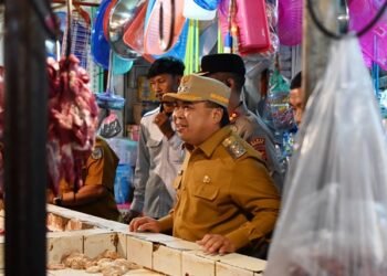 Pantau Pasar Tradisional, Stok Bahan Pokok di Bontang Aman Jelang Idulfitri