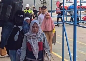 Puncak Arus Balik di Pelabuhan Semayang Balikpapan Mulai Terasa, Ribuan Pemudik Tiba dalam Sehari