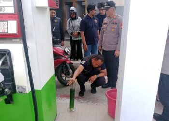 Sidak Empat SPBU, Polres Bontang Pastikan BBM Bebas Oplosan