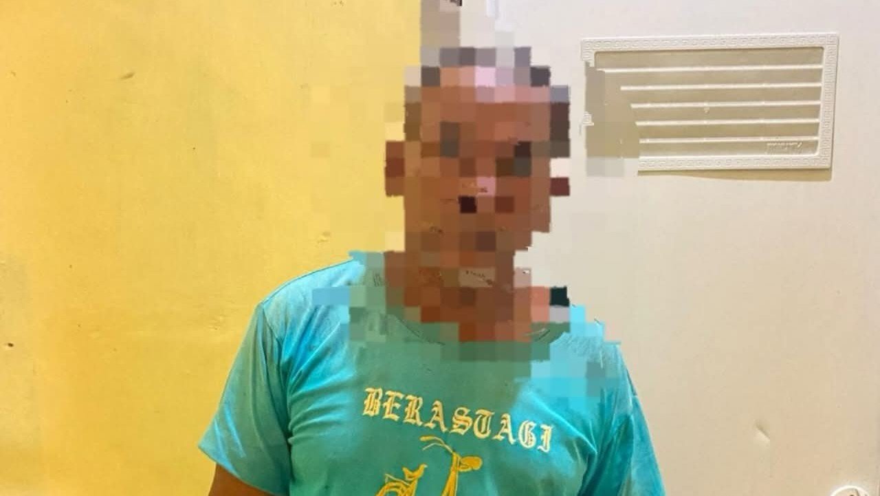 Tersangka N (56) pelaku pencurian sepeda motor di Berau, beberapa waktu lalu.