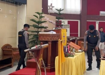 Amankan Ibadah Natal, Polisi Sterilisasi Gereja di Bontang