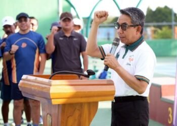 Bupati Kutim Buka Turnamen Tenis Bupati Open Cup 2025, Ratusan Atlet Meriahkan Bukit Pelangi