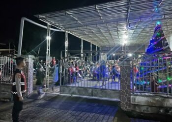 Ibadah Lebih Tenang, Polisi Jaga Gereja-Gereja di Kutim Jelang Natal