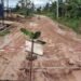 Jalan Rusak Dua Tahun, Warga Sangatta Tanam Pohon Pisang di Tengah Jalan