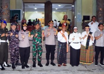 Malam Natal di Bontang Aman, Dandim dan Wali Kota Tinjau Langsung Pengamanan Gereja