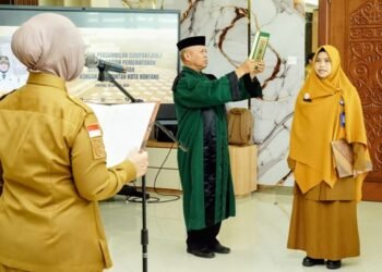 Yuti Nurhayati Resmi Jabat Kabag Pemerintahan Setda Bontang