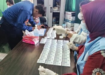 Tes Urine Mendadak Disdamkartan Bontang, 69 Petugas Outsourcing Dinyatakan Bersih Narkoba