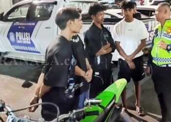 7 Pengendara Ditilang, Polres Bontang Tertibkan Knalpot Brong