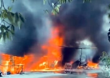 Kebakaran di Kariangau Balikpapan, 2 Toko dan Bengkel Ludes