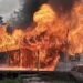Kebakaran di Pujasera Guntung Bontang, Satu Rumah dan Dua Mobil Ludes, Diduga Akibat Bakar Sampah