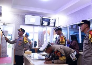 Pantau Arus Mudik Lebaran, Polres Kutim Gunakan CCTV di Pos Terpadu Sangatta