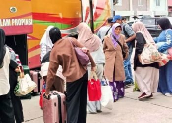 Penumpang Bus Antarprovinsi di Balikpapan Mulai Membludak