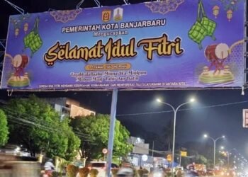 Tanpa Foto Pejabat, Billboard Idulfitri di Banjarbaru Dianggap Lebih Menyentuh