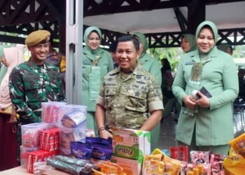 Kodim 0908/Bontang Gelar Bazar Ramadan, Warga Serbu Kebutuhan Pokok Murah Jelang Lebaran