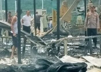 Api dari Bakar Sampah Hanguskan Bengkel di Kota Bangun, Rugi Rp200 Juta