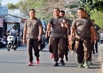 Olahraga Rutin, Jaga Kesiapan Prajurit Kodim Bontang