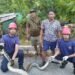 Ular Piton 3 Meter Muncul di Permukiman Lok Tuan Bontang